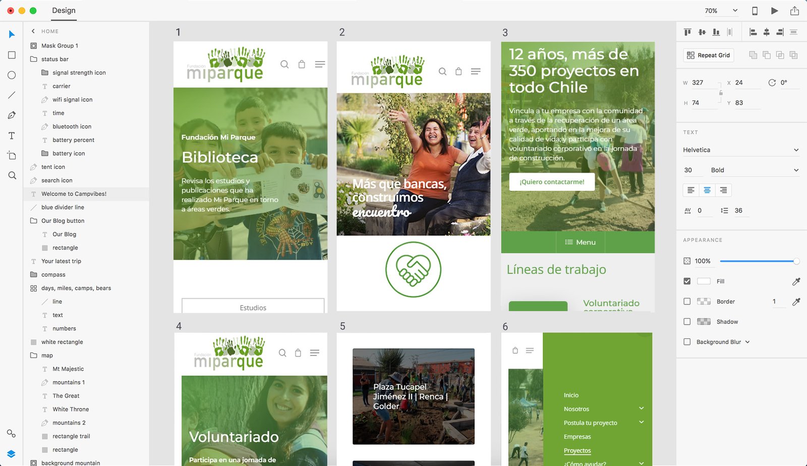 Fundación Mi Parque, Diseño y Desarrollo de Sitios Web, Branding Digital